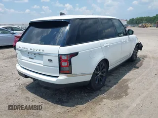 2017 Land Rover Range Rover HSE z VIN SALGS2FV8HA356315, wystawiony jako IAAI lot #42587516 z przebiegiem 94 639 mil mil oraz . Historia ofert i sprzedaży dostępna na DreamBid. Obrazek 4.