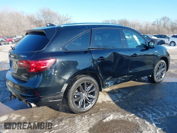 2020 Acura MDX w/Technology/A-Spec Pkg with VIN 5J8YD4H04LL029623, listed as a IAAI auction lot 41337376 with 62,816 mi miles. Bid and sale history available at carsss.com. Image 4.