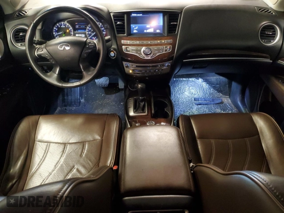 2013 Infiniti JX35 with VIN 5N1AL0MN5DC300201, listed as a Copart auction lot 62527034 with 150,129 mi miles and Salvage Title. Bid and sale history available at carsss.com. Image 8.