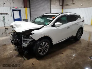 2015 Nissan Murano SL with VIN 5N1AZ2MH0FN274005, listed as a Copart auction lot 43958275 with 113,241 mi miles and Salvage Title. Bid and sale history available at carsss.com. Image 1.