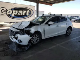 2015 Mazda 3 i Touring with VIN JM1BM1L71F1257845, listed as a Copart auction lot 57661345 with 63,001 mi miles and Salvage title. Bid and sale history available at DreamBid. Image 1.