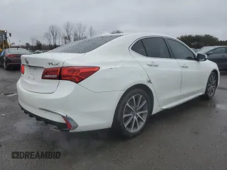 2018 Acura TLX w/Technology Pkg with VIN 19UUB2F59JA007083, listed as a Copart auction lot 48970135 with 91,784 mi miles and Salvage Title. Bid and sale history available at carsss.com. Image 3.