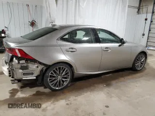 2015 Lexus IS 250 with VIN JTHCF1D29F5019038, listed as a Copart auction lot 53210275 with 55,348 mi miles and Salvage Title. Bid and sale history available at DreamBid. Image 3.