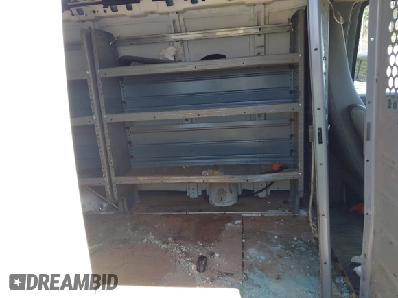 2012 Chevrolet Express Cargo Van with VIN 1GCWGFBA6C1156153, listed as a IAAI auction lot 42168661 with 233,473 mi miles. Bid and sale history available at carsss.com. Image 8.