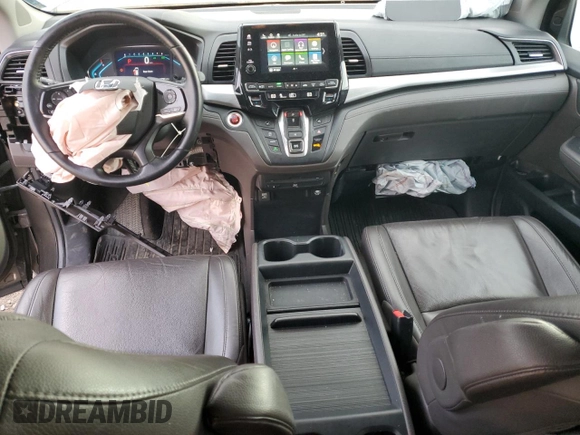 2020 Honda Odyssey EX-L with VIN 5FNRL6H77LB027558, listed as a Copart auction lot 88417565 with 112,384 mi miles and Salvage Title. Bid and sale history available at carsss.com. Image 8.