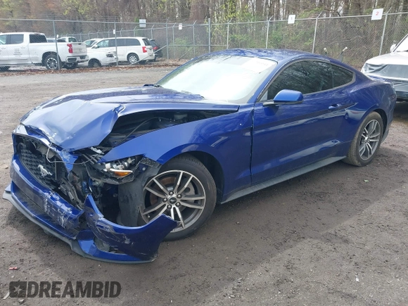 2015 Ford Mustang EcoBoost with VIN 1FA6P8TH9F5317329, listed as a IAAI auction lot 41966041 with 61,357 mi miles and . Bid and sale history available at carsss.com. Image 2.