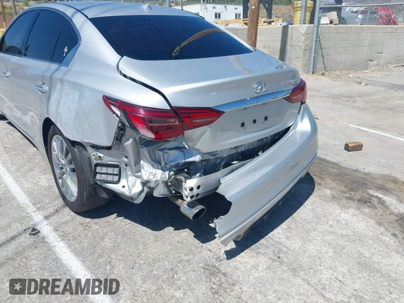 2020 Infiniti Q50 Luxe with VIN JN1EV7AP0LM203949, listed as a IAAI auction lot 42520077 with 57,531 mi miles and . Bid and sale history available at DreamBid. Image 6.