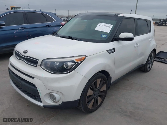 2018 Kia Soul + with VIN KNDJP3A59J7522775, listed as a IAAI auction lot 41734382 with 102,038 mi miles. Bid and sale history available at carsss.com. Image 18.