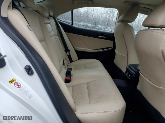 2014 Lexus IS 250 with VIN JTHCF1D25E5011632, listed as a Copart auction lot 49142025 with 127,191 mi miles and Salvage Title. Bid and sale history available at carsss.com. Image 10.