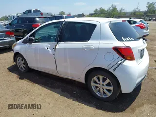 2015 Toyota Yaris L with VIN VNKKTUD36FA020789, listed as a IAAI auction lot 39904230 with 244,435 mi miles and . Bid and sale history available at DreamBid. Image 3.