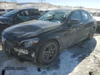 2021 Mercedes-Benz C 43 AMG with VIN W1KWF6EB2MR637811, listed as a Copart auction lot 42819935 with Not provided miles and Salvage title. Bid and sale history available at DreamBid. Image 1.