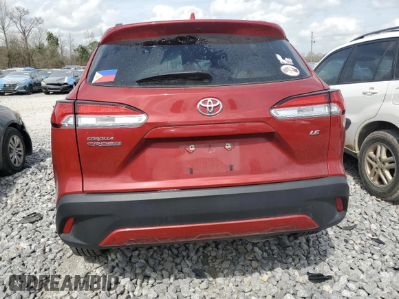 2022 Toyota Corolla Cross LE z VIN 7MUCAAAG6NV027435, wystawiony jako Copart lot #47692545 z przebiegiem 30 376 mil mil oraz Szkody całkowita. Historia ofert i sprzedaży dostępna na DreamBid. Obrazek 6.