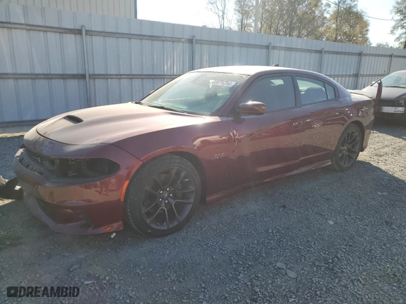 2022 Dodge Charger Scat Pack with VIN 2C3CDXGJ8NH119947, listed as a Copart auction lot 83076284 with 18,092 mi miles and Salvage Title. Bid and sale history available at carsss.com. Image 1.