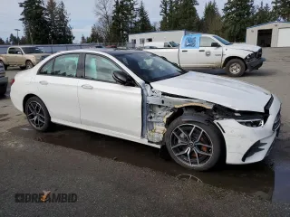 2023 Mercedes-Benz E 350 with VIN W1KZF8EB3PB150199, listed as a Copart auction lot 46922695 with 20,487 mi miles and Salvage Title. Bid and sale history available at DreamBid. Image 4.