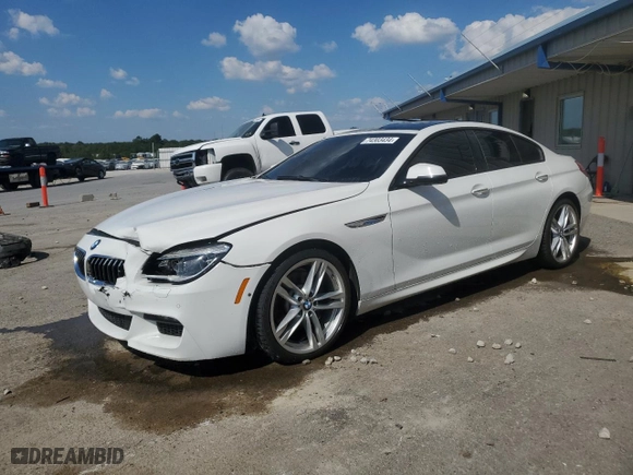 2016 BMW 6 Series 640i with VIN WBA6D0C55GD927744, listed as a Copart auction lot 74303434 with 0 mi miles and Clean Title. Bid and sale history available at carsss.com. Image 1.