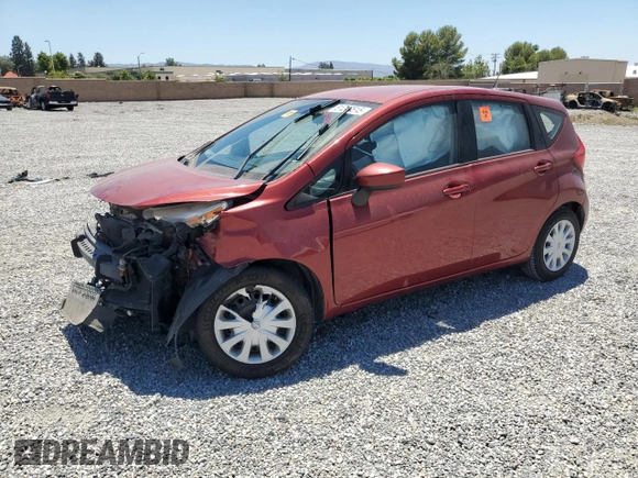 2016 Nissan Note S with VIN 3N1CE2CP1GL360641, listed as a Copart auction lot 61245515 with 78,711 mi miles and Salvage title. Bid and sale history available at DreamBid. Image 1.