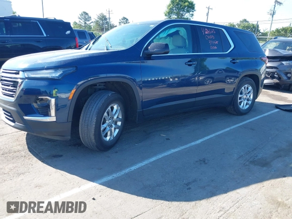 2022 Chevrolet Traverse LS with VIN 1GNERFKW3NJ120416, listed as a IAAI auction lot 42131632 with 51,988 mi miles and . Bid and sale history available at DreamBid. Image 17.