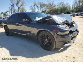 2018 Dodge Charger SXT with VIN 2C3CDXBG8JH147785, listed as a Copart auction lot 48533645 with 216,301 mi miles and Salvage Title. Bid and sale history available at carsss.com. Image 4.