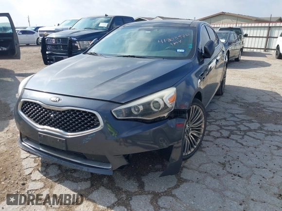 2015 Kia Cadenza Premium with VIN KNALN4D76F5195656, listed as a IAAI auction lot 41803974 with 107,734 mi miles. Bid and sale history available at carsss.com. Image 17.
