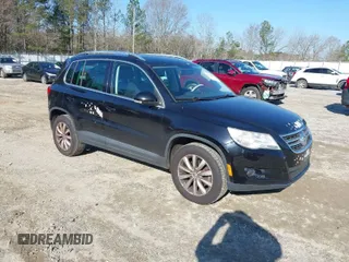 2011 Volkswagen Tiguan SE with VIN WVGBV7AX1BW502770, listed as a IAAI auction lot 41739698 with 160,556 mi miles and . Bid and sale history available at DreamBid. Image 1.