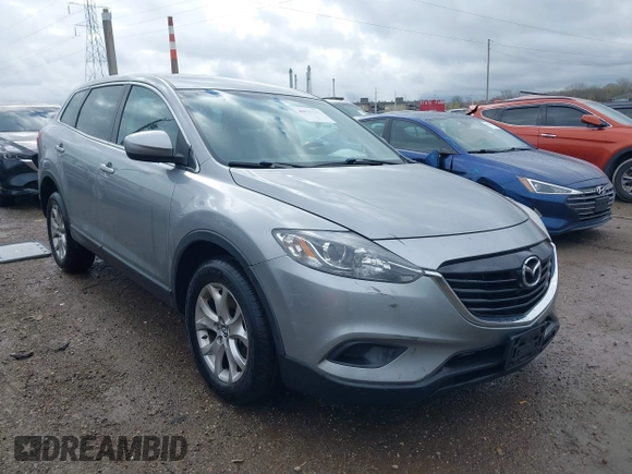 2014 Mazda CX-9 Touring with VIN JM3TB3CA8E0437272, listed as a IAAI auction lot 40833160 with 153,267 mi miles. Bid and sale history available at carsss.com. Image 1.