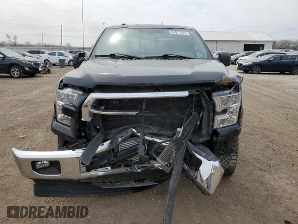 2017 Ford F-150 XL with VIN 1FTEW1EP4HKC59025, listed as a Copart auction lot 51977675 with 153,160 mi miles and Salvage title. Bid and sale history available at DreamBid. Image 5.