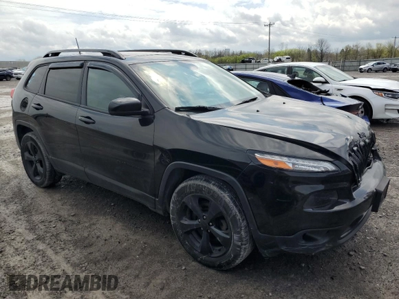 2017 Jeep Cherokee Limited with VIN 1C4PJMDBXHW569154, listed as a Copart auction lot 55126605 with 129,201 mi miles and Salvage Title. Bid and sale history available at DreamBid. Image 4.