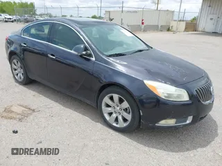 2013 Buick Regal Turbo Premium 1 with VIN 2G4GS5EV4D9126072, listed as a IAAI auction lot 41979945 with 91,660 mi miles. Bid and sale history available at carsss.com. Image 1.