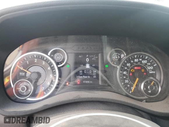 2020 Ram 2500 Tradesman with VIN 3C6UR5CJ1LG174031, listed as a Copart auction lot 88556735 with 97,494 mi miles and Salvage Title. Bid and sale history available at carsss.com. Image 9.