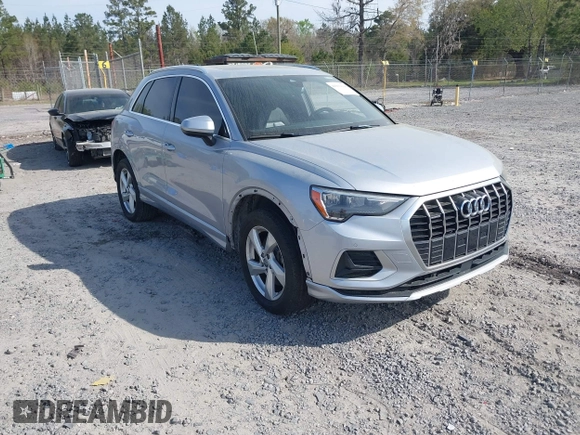 2020 Audi Q3 Premium with VIN WA1AECF36L1057823, listed as a IAAI auction lot 41912118 with 71,004 mi miles and . Bid and sale history available at DreamBid. Image 1.