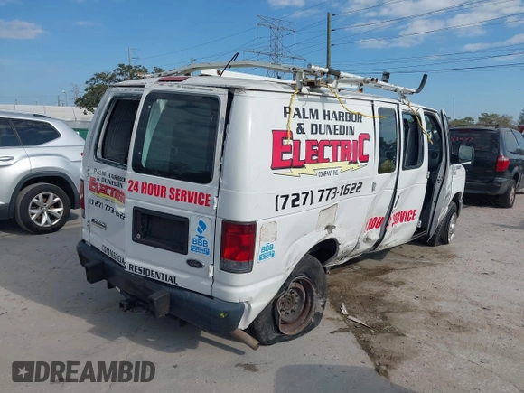 2010 Ford Econoline Cargo Commercial with VIN 1FTNE2EW6ADA38777, listed as a IAAI auction lot 41557940 with 176,936 mi miles and . Bid and sale history available at DreamBid. Image 4.