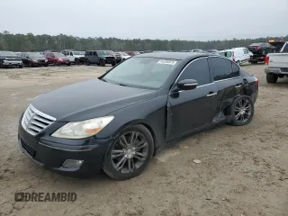 2011 Hyundai Genesis with VIN KMHGC4DEXBU121483, listed as a Copart auction lot 44385975 with 142,485 mi miles and Salvage Title. Bid and sale history available at carsss.com. Image 1.