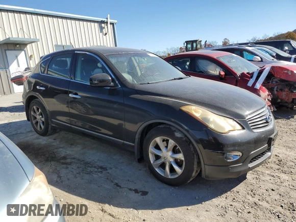 2010 Infiniti EX Journey with VIN JN1AJ0HR4AM751281, listed as a Copart auction lot 77455904 with 154,167 mi miles and Salvage Title. Bid and sale history available at DreamBid. Image 4.