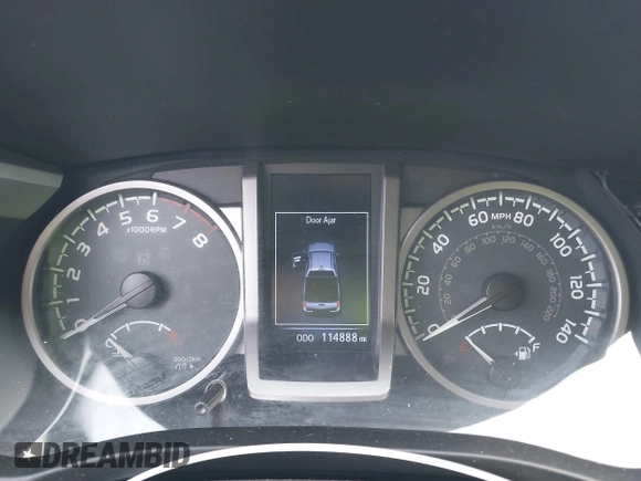2018 Toyota Tacoma SR5 with VIN 5TFAZ5CN6JX057889, listed as a IAAI auction lot 41449604 with 114,888 mi miles and . Bid and sale history available at DreamBid. Image 7.