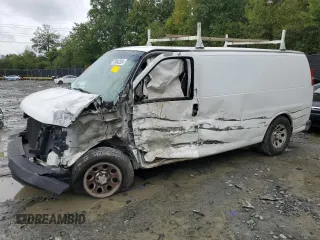 2011 Chevrolet Express Cargo with VIN 1GCSGAFX1B1177670, listed as a Copart auction lot 73042324 with Not provided miles and Salvage title. Bid and sale history available at DreamBid. Image 1.