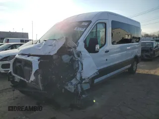 2024 Ford Transit Passenger XL with VIN 1FBAX2C85RKA76767, listed as a Copart auction lot 87883825 with Not Provided miles and Salvage Title. Bid and sale history available at carsss.com. Image 1.