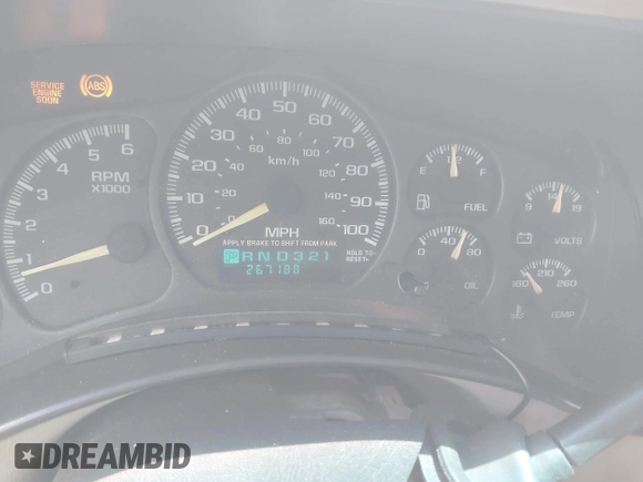 2000 Chevrolet Silverado 1500 with VIN 2GCEC19W6Y1319221, listed as a IAAI auction lot 42217238 with 267,188 mi miles and . Bid and sale history available at DreamBid. Image 7.