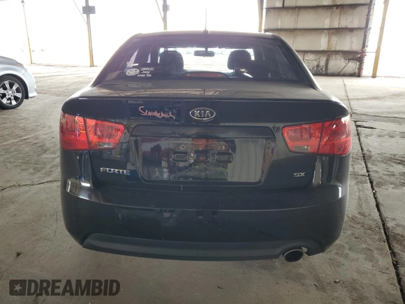 2010 Kia Forte SX with VIN KNAFW4A30A5068230, listed as a Copart auction lot 50875265 with 165,249 mi miles and Salvage Title. Bid and sale history available at carsss.com. Image 6.