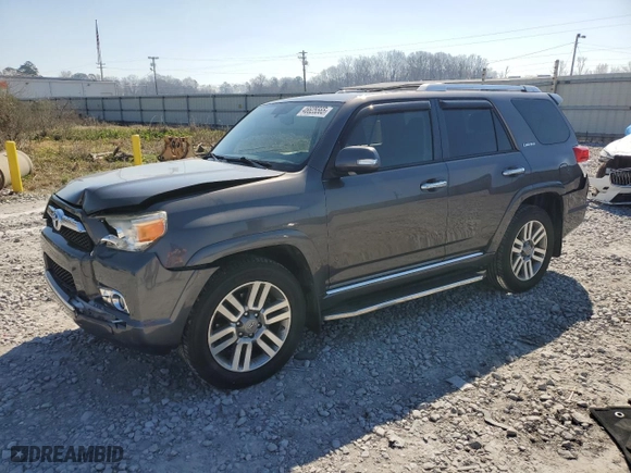 2013 Toyota 4Runner SR5 with VIN JTEZU5JR8D5047285, listed as a Copart auction lot 46625565 with 162,527 mi miles and Salvage Title. Bid and sale history available at carsss.com. Image 1.