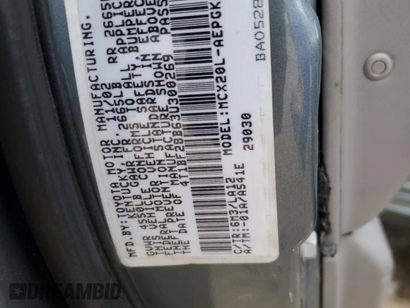 2003 Toyota Avalon XL with VIN 4T1BF28B63U300269, listed as a Copart auction lot 49210865 with 318,479 mi miles and Salvage Title. Bid and sale history available at carsss.com. Image 14.
