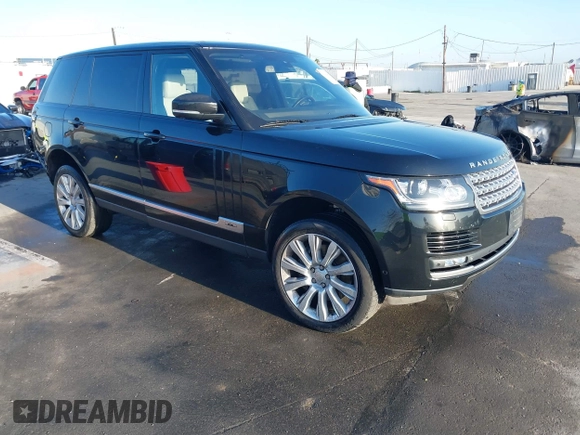 2014 Land Rover Range Rover Supercharged with VIN SALGS3TFXEA182763, listed as a IAAI auction lot 41945640 with 121,845 mi miles and . Bid and sale history available at DreamBid. Image 1.