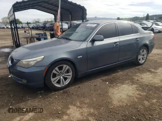 2010 BMW 5 Series 528i with VIN WBANU5C58AC128675, listed as a Copart auction lot 49056904 with 147,410 mi miles and Clean Title. Bid and sale history available at carsss.com. Image 1.