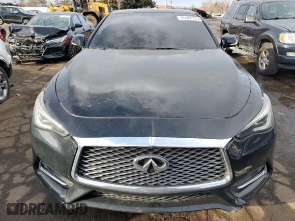 2018 Infiniti Q60 Red Sport 400 with VIN JN1FV7EL2JM630560, listed as a Copart auction lot 45980175 with 48,943 mi miles and Salvage title. Bid and sale history available at DreamBid. Image 5.