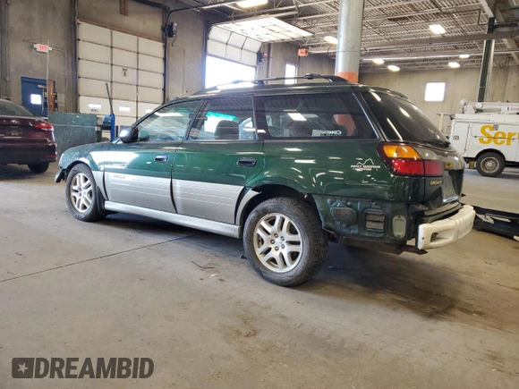 2001 Subaru Legacy Outback with VIN 4S3BH675217671670, listed as a Copart auction lot 56286775 with 86,557 mi miles and Salvage title. Bid and sale history available at DreamBid. Image 2.