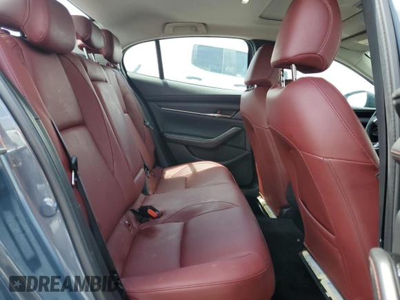 2025 Mazda 3 S Carbon Edition with VIN 3MZBPBCM2SM455573, listed as a Copart auction lot 54517615 with 3,844 mi miles and Clean Title. Bid and sale history available at DreamBid. Image 10.