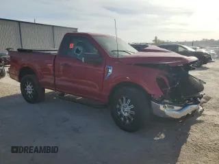2021 Ford F-150 XL z VIN 1FTMF1C55MKE97716, wystawiony jako Copart lot #47606225 z przebiegiem Nie podano mil oraz Nie do naprawy • Non repairable. Historia ofert i sprzedaży dostępna na DreamBid. Obrazek 4.