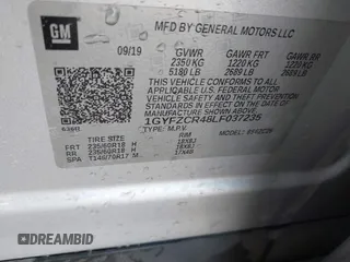 2020 Cadillac XT4 FWD Premium Luxury with VIN 1GYFZCR48LF037235, listed as a IAAI auction lot 41697080 with 88,211 mi miles and . Bid and sale history available at carsss.com. Image 9.
