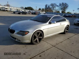 2004 BMW 6 Series 645Ci with VIN WBAEH73454B189659, listed as a Copart auction lot 87138464 with 207,711 mi miles and Clean Title. Bid and sale history available at carsss.com. Image 1.