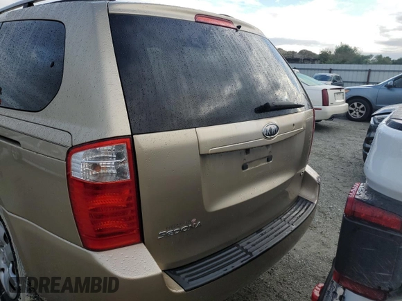 2008 Kia Sedona LX with VIN KNDMB233186251289, listed as a Copart auction lot 74317094 with 0 mi miles and Non Repairable. Bid and sale history available at carsss.com. Image 6.