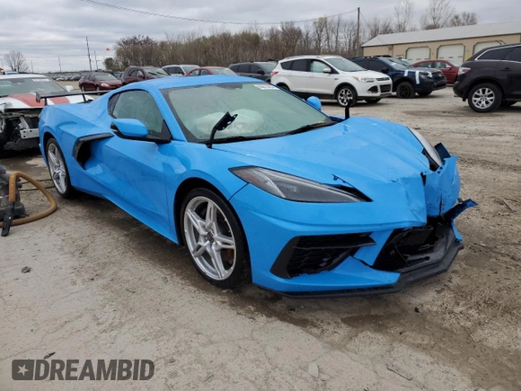 2022 Chevrolet Corvette 1LT with VIN 1G1YA2D4XN5110615, listed as a Copart auction lot 80873454 with 20,895 mi miles and Salvage Title. Bid and sale history available at carsss.com. Image 4.